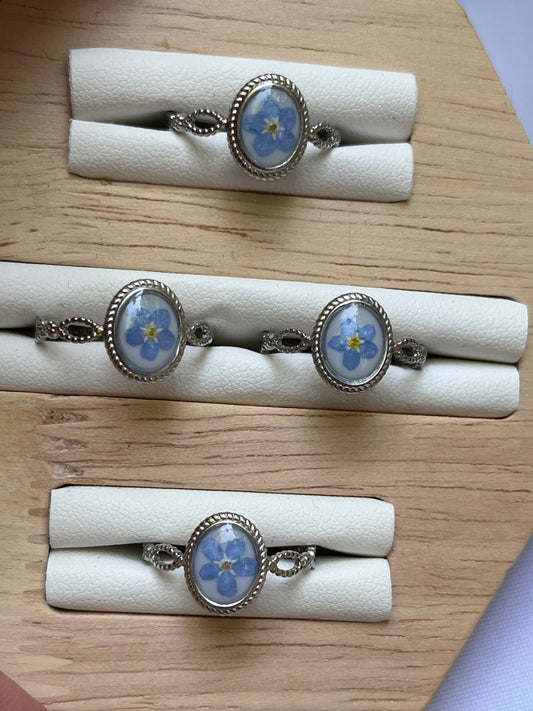 Bague ajustable myosotis