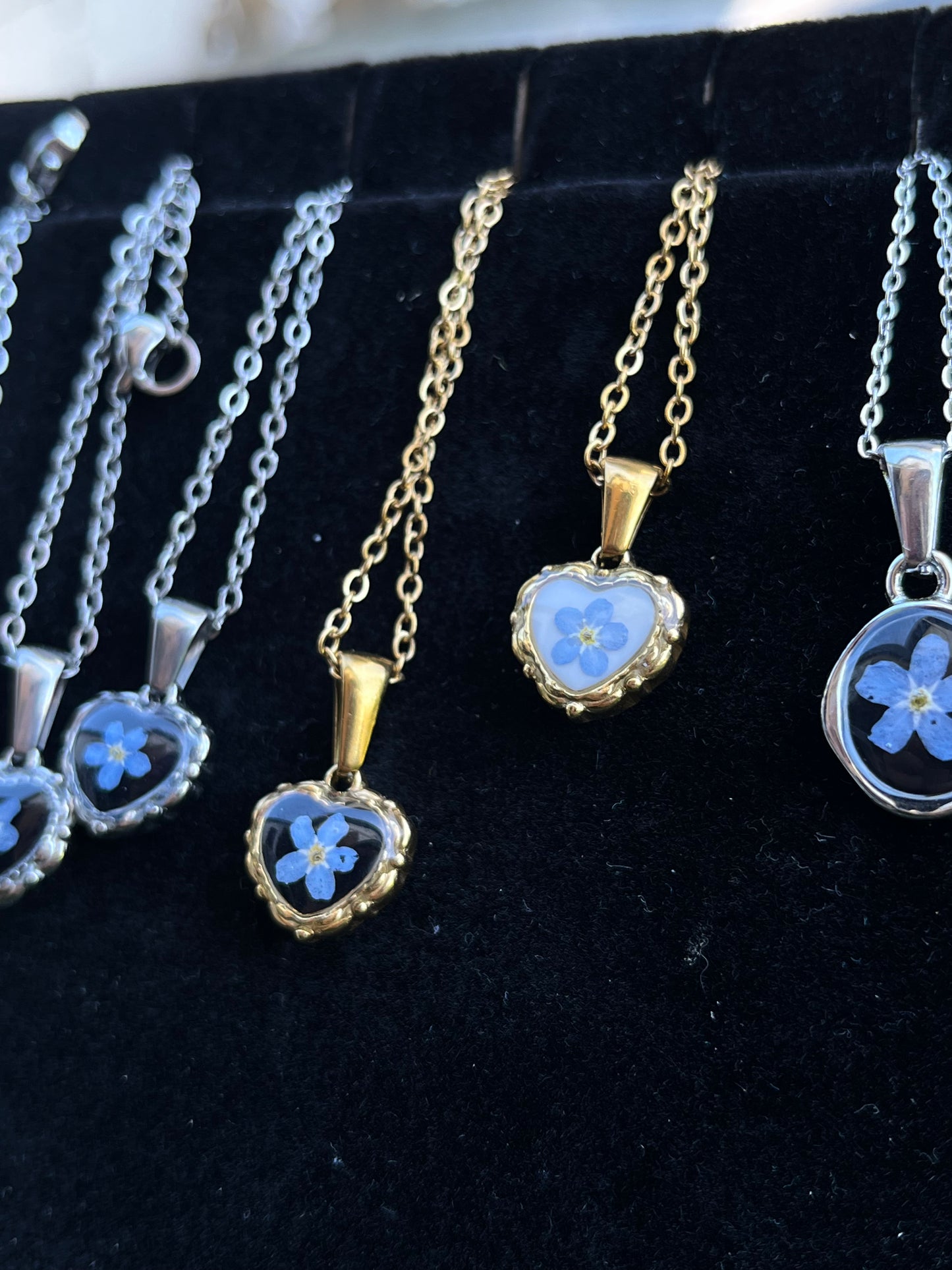 Collier coeur bombé - doré