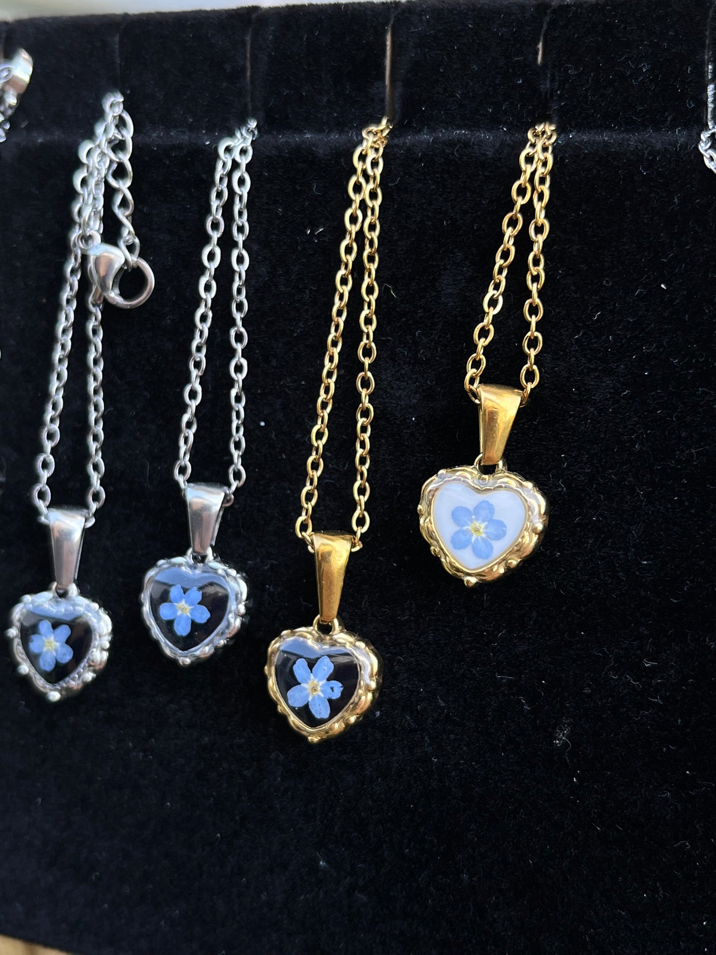 Collier coeur bombé - doré