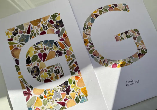 Herbier lettre personnalisé